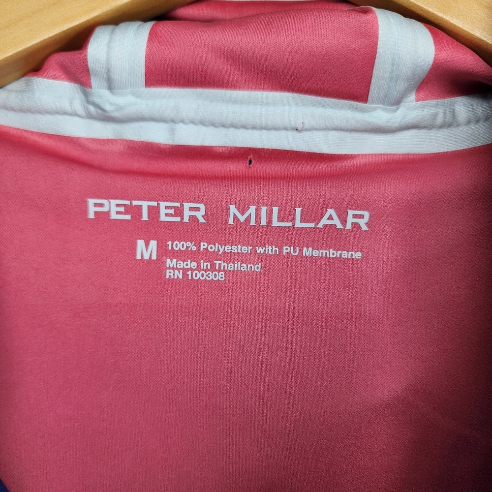 Peter Millar Crown Sport Mens Medium Cape Red / Sport Navy Hyperlight 3L Link Ja - Picture 7 of 8